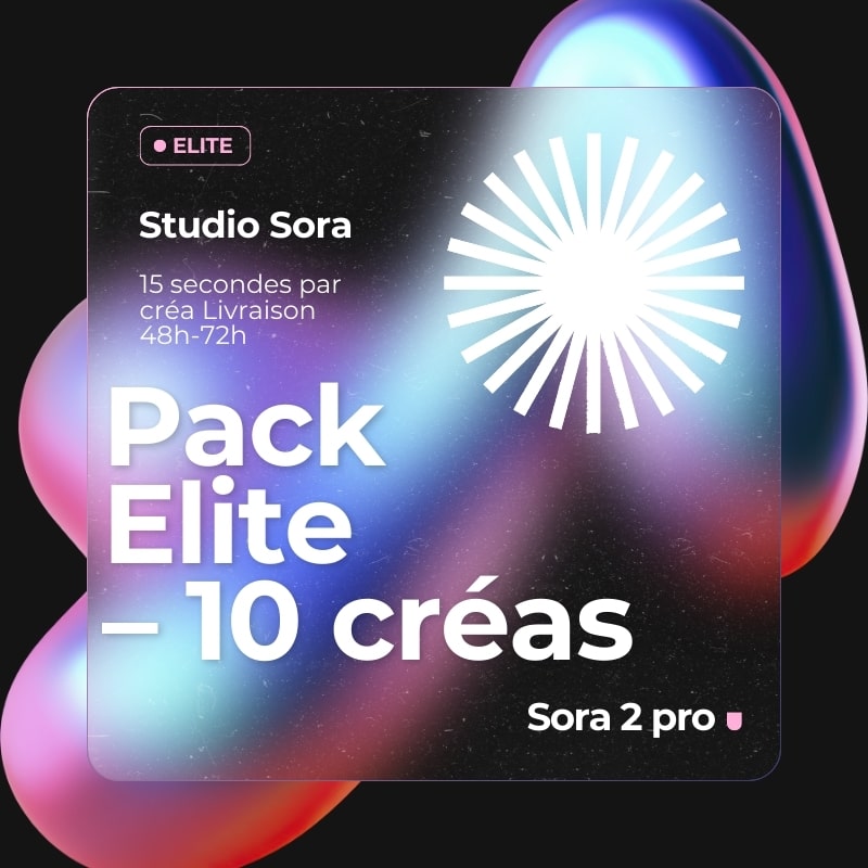 Créatives UGC IA Premium Studio Sora