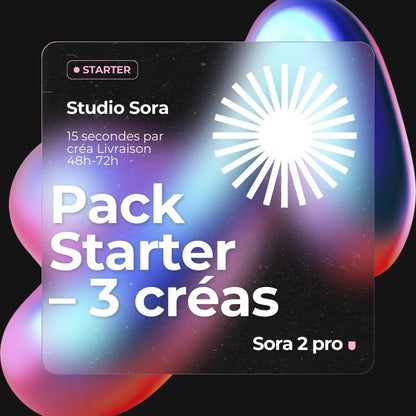 Créatives UGC IA Premium Studio Sora