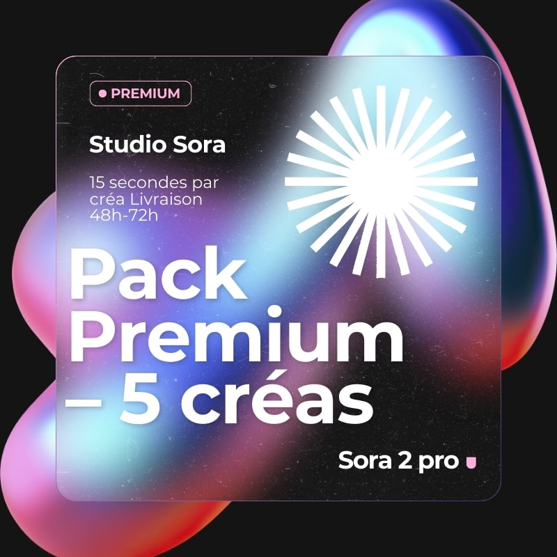Créatives UGC IA Premium Studio Sora