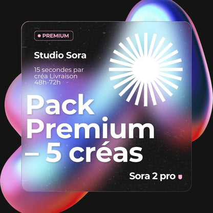 Créatives UGC IA Premium Studio Sora